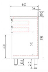 Mesa cafetera Coreco MCC-50-C